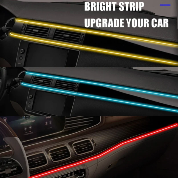 1/2/3/4/5M Car Interior RGB LED Light Strip Ambient Neon Invisible Light USB Fiber Optic Atmosphere Lamp Support APP Control - Image 4